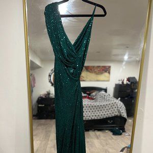 Emerald Sequence Luxury Gown